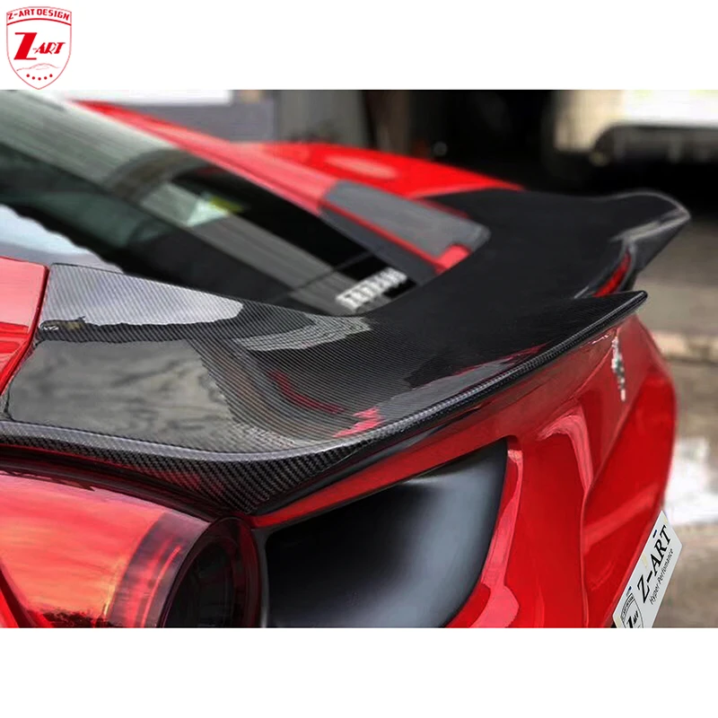 Z-Art Ala Posteriore In Fibra Di Carbonio Per Ferrari 488 2015-2019 Spoiler Posteriore In Fibra Di Carbonio Per Ferrari 488 488 Gtb Spoiler Posteriore