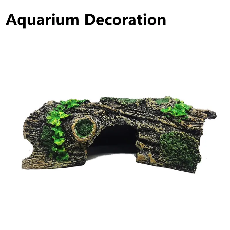 Resin Aquarium Decoration Artificial Barrel Cave Landscaping Accessories For Fish Tank Aquarium Decoration Background Gifts