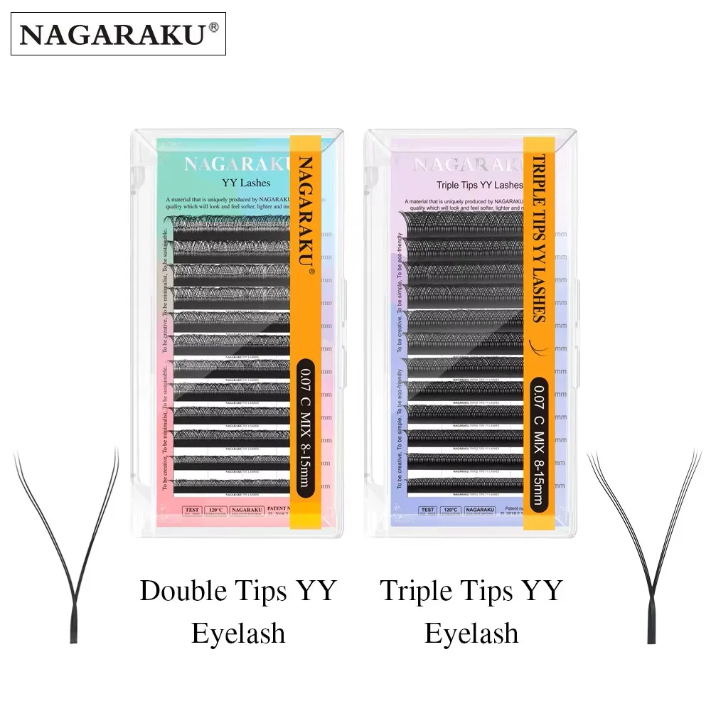 NAGARAKU Interlaced Root Split-Tip Eyelash Extensions