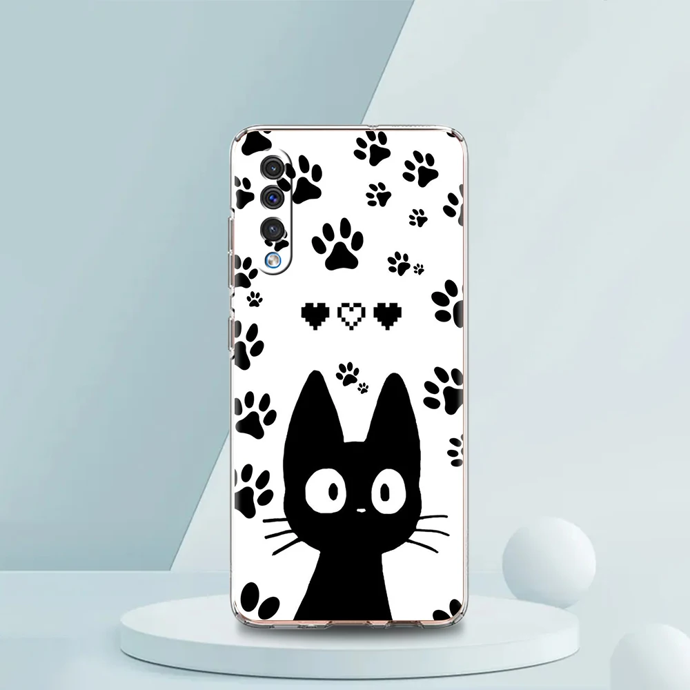 Adorable Cartoon Black Cat Phone Case Cover