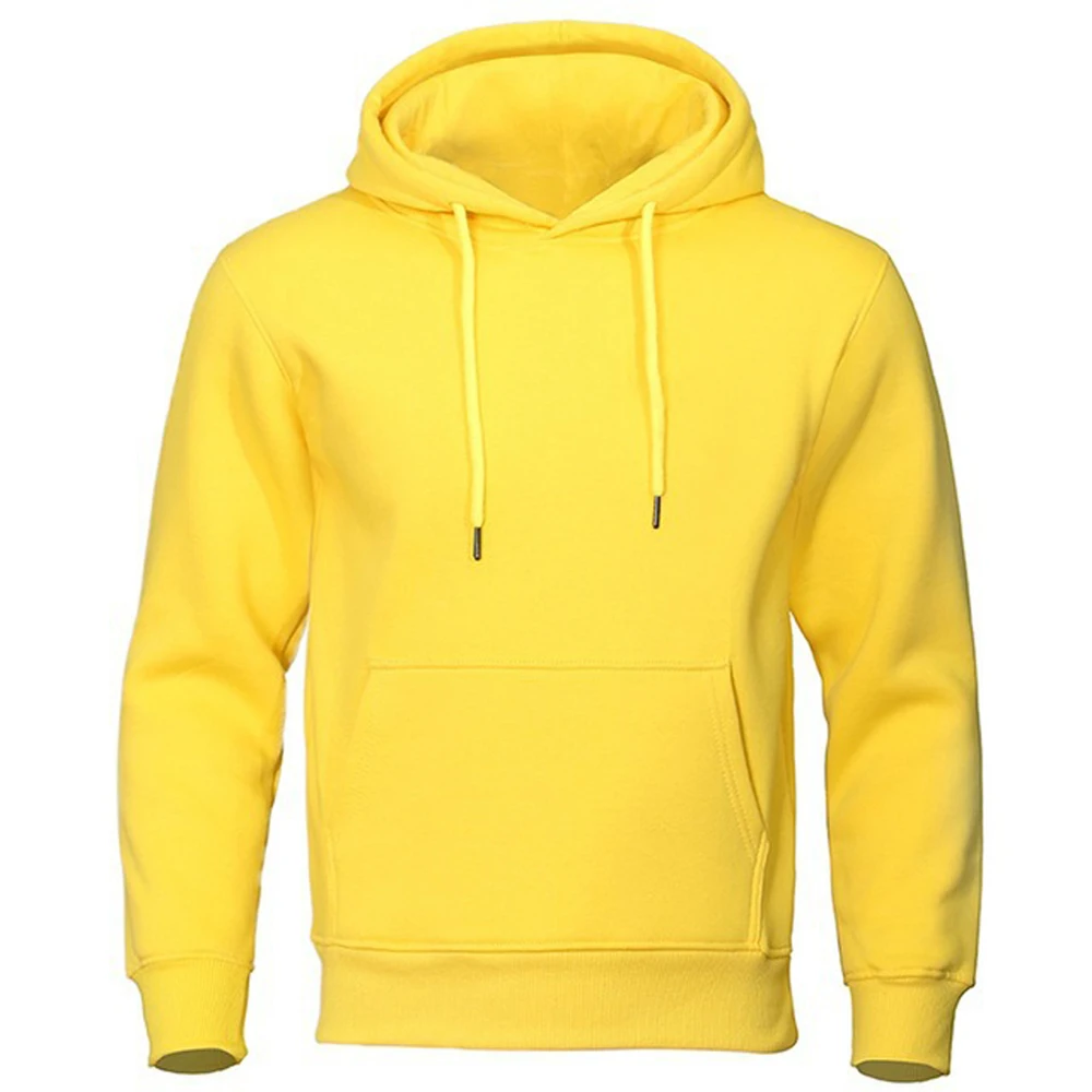 New Solid Color Sweatshirt Men Women Spring Autumn Fleece Hoodie Loose Clothing Casual Outdoor Sport Pullover Tops 3