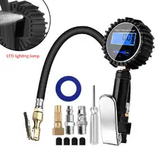 

200PSI Digital Tire Inflator With Pressure Gauge Heavy Duty Air Chuck And Compressor With Rubber Hose And Quick Connect Plug