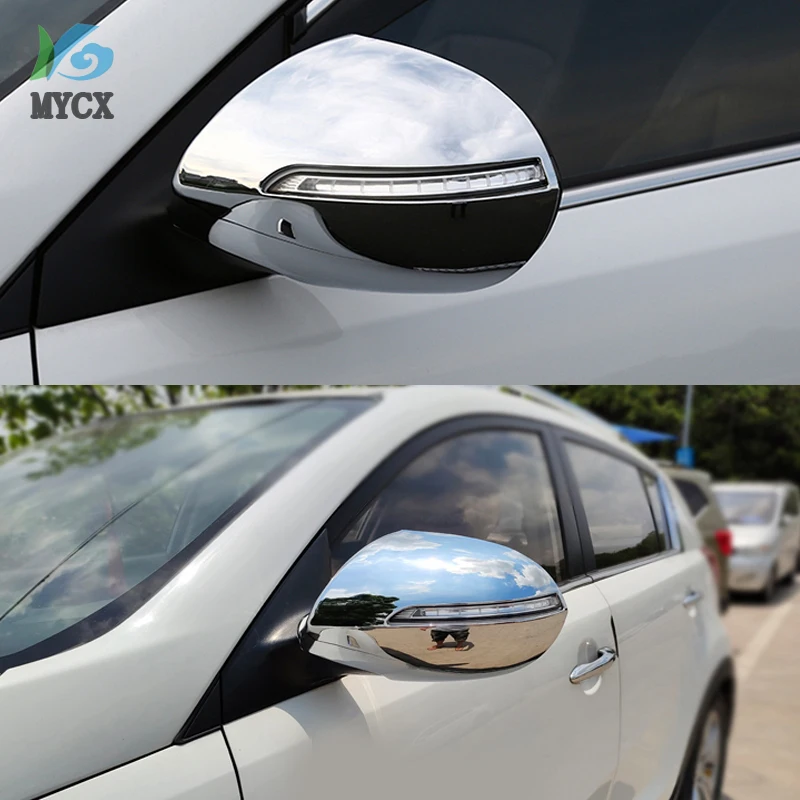 

ABS Rearview Side Mirror Cover Trim For Kia Sportage 2011-2012 2013 2014 2015