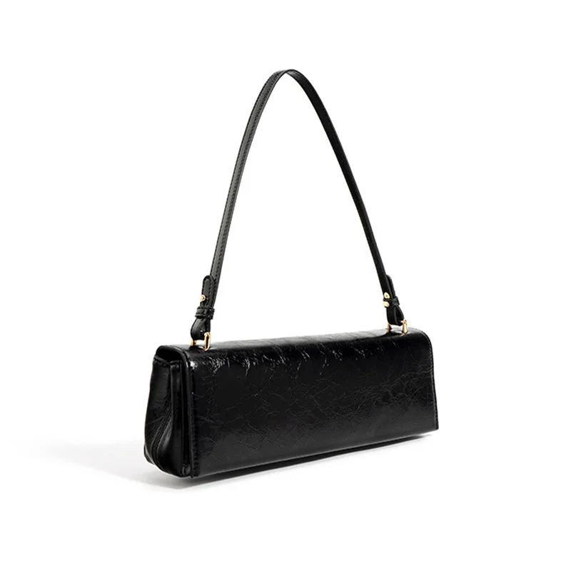 Real Genuine Leather Women's Shoulder Bag Premium Design Top Quality Chic Gift Bagguete Bag