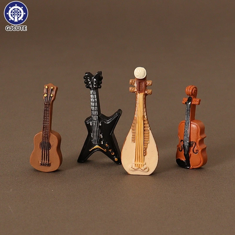 

Миниатюрная Электронная клавиатура для кукольного домика, пианино, модель музыкального инструмента, украшение, аксессуары для кукольного домика, 4 шт.