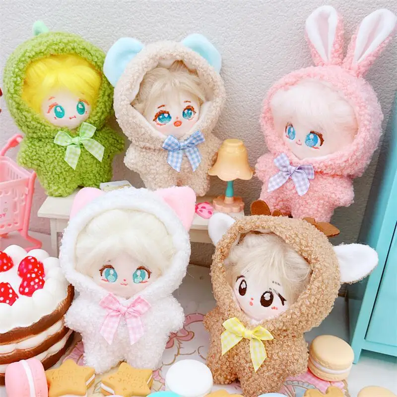 10cm Cotton Doll Clothes Lovely Plush Suits Dresses Clothing