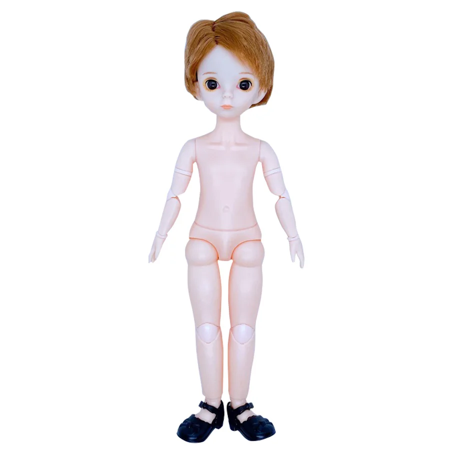 Boys 30cm Dolls With Hair 3D Eyes Shoes 20 Ball Jointed Swivel Naked 12 Inch DIY Collocation 1/6 BJD Doll for Kids Toys - 5