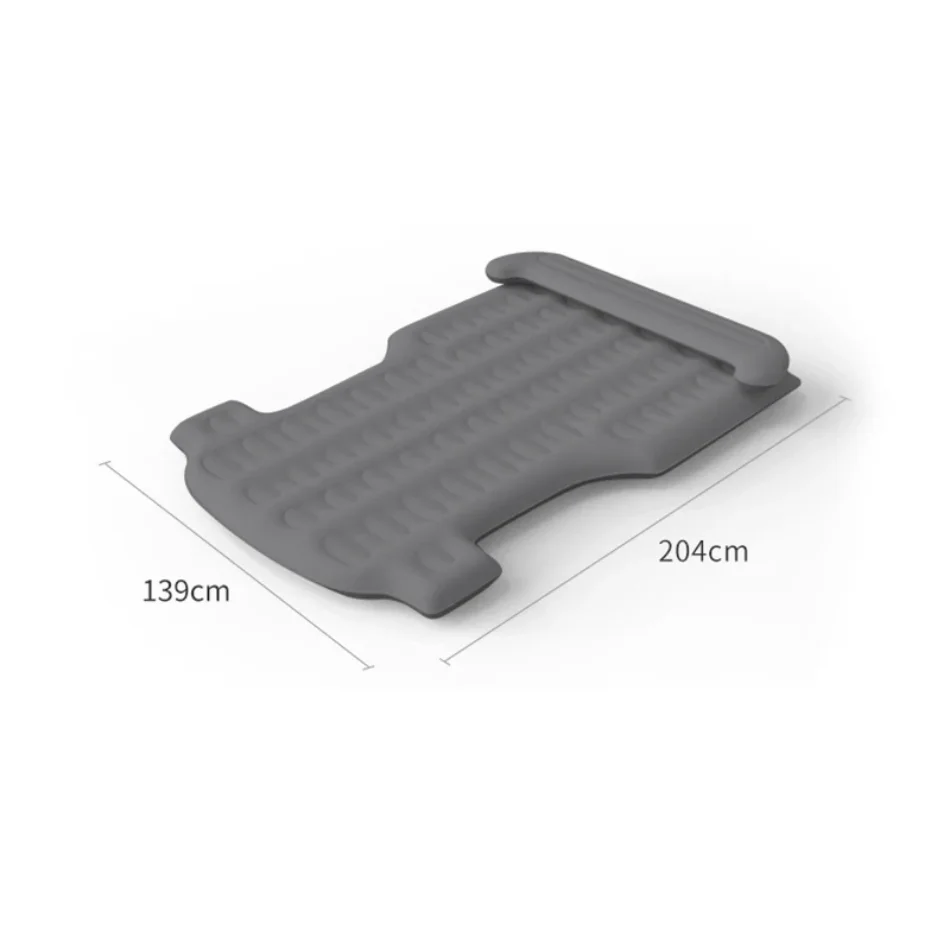 Portable Car Inflatable Mattress for Tesla Model Y-Outdoor Camping Flocking Surface Memory Foam with Electric Air Pump