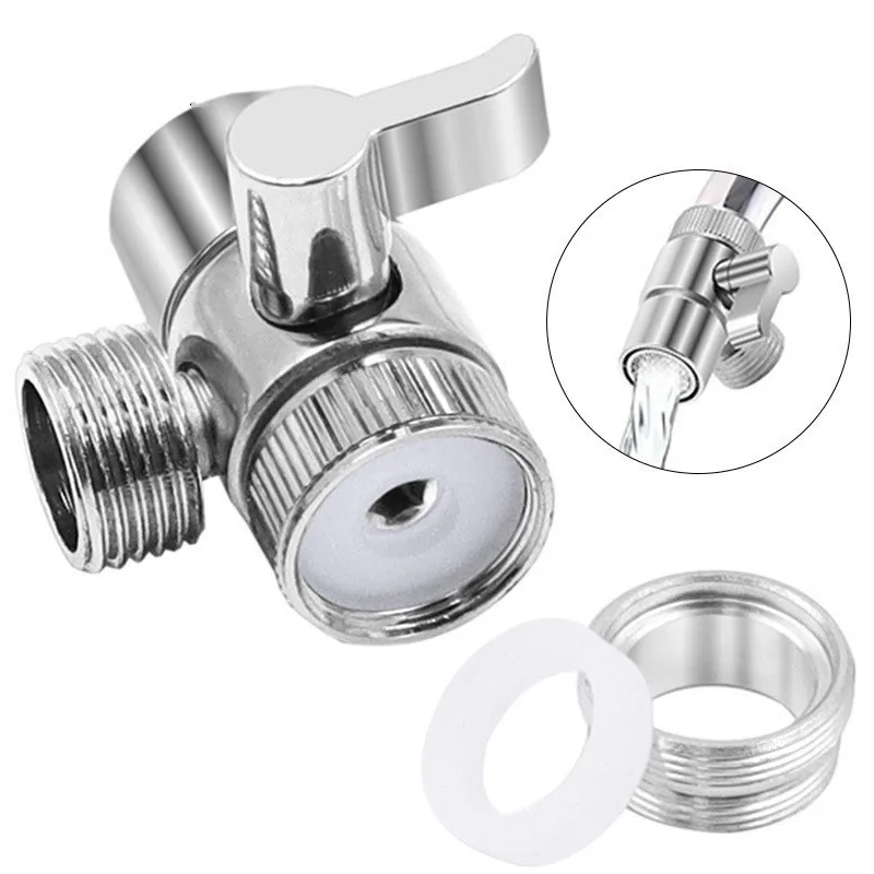 1PCAlloySwitchFaucetAdapterKitchenSinkSplitterDiverterValve