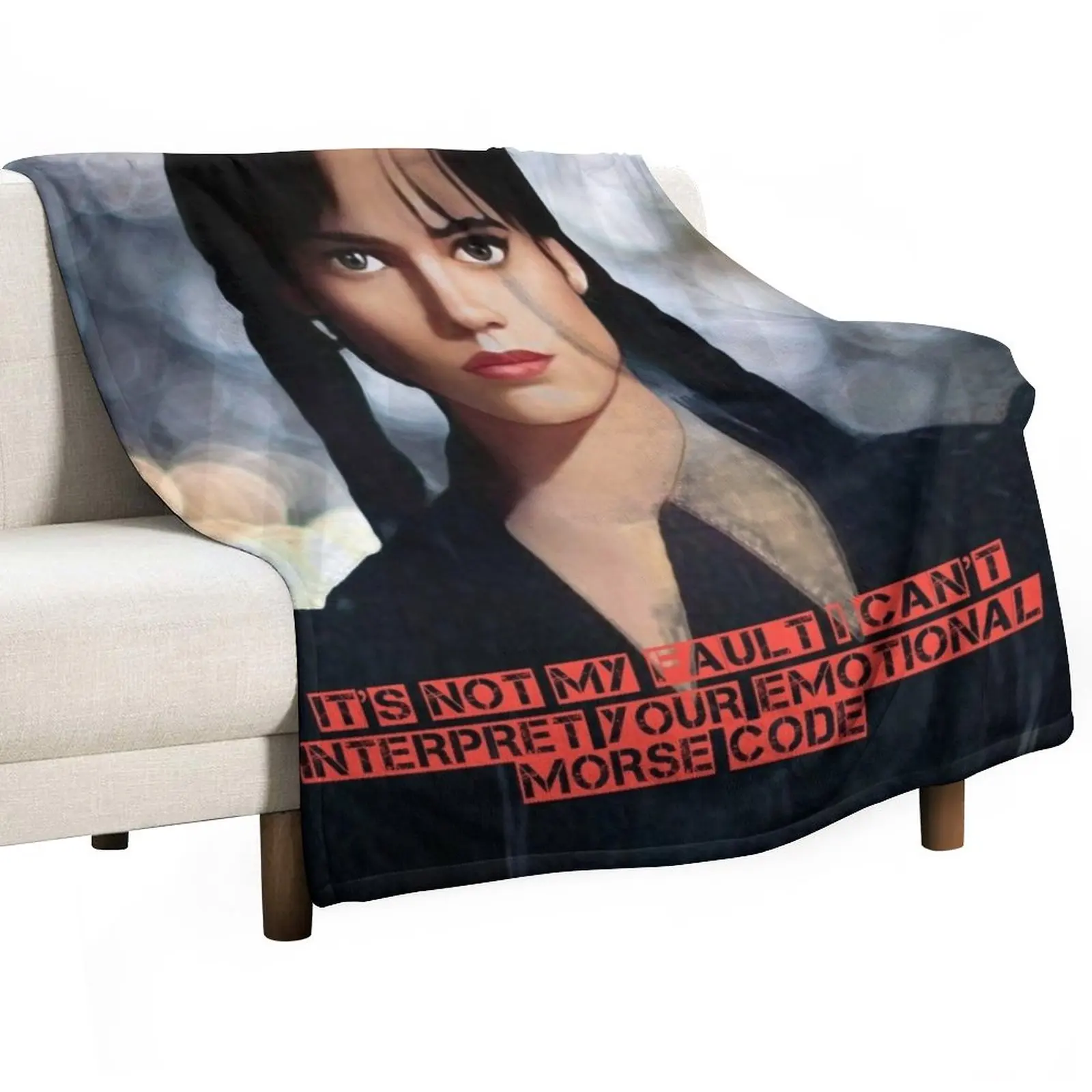 

Wednesday Addams Throw Blanket Soft Plaid Bed covers Loose Blanket