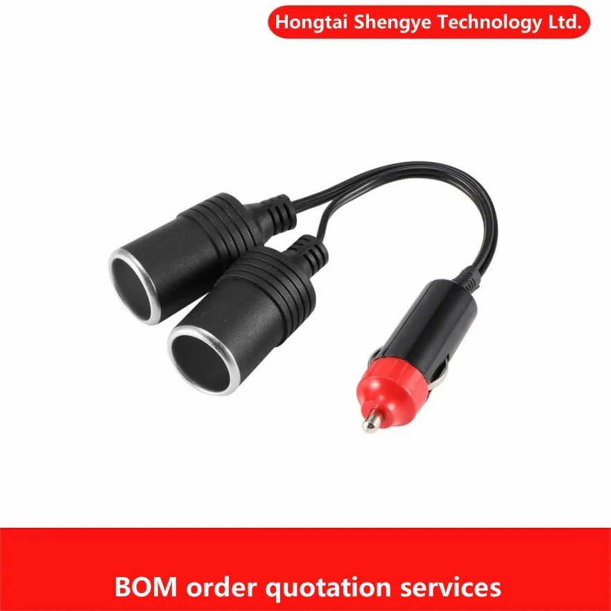 12V-24V 10A one in two port car cigarette lighter power charger adapter socket splitter female socket connector adapter