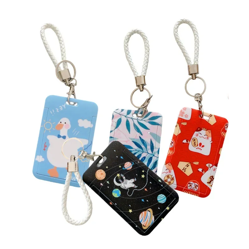 

Plastic Working Bank Card Badge Case Waterproof for Women Cute Cartoon Card Cover ID Bus Name Business Credit Card Cover Bags