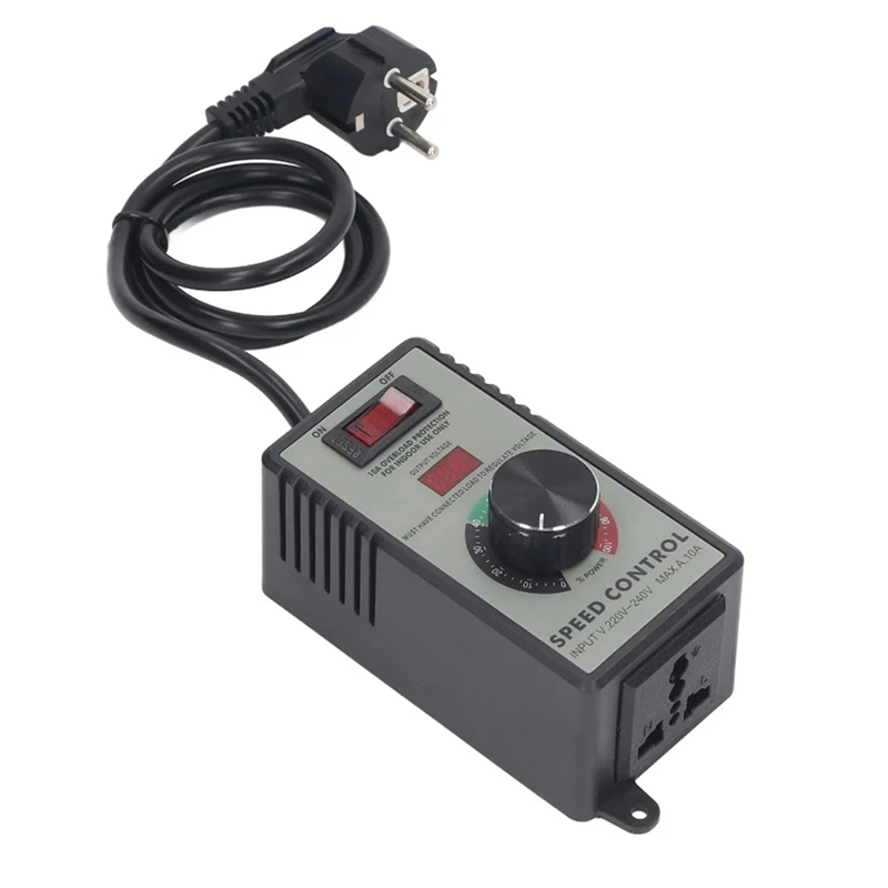 

AC Motor Speed Controller Angle Grinder Fan Variable Speed Controller 10A Universal European Plug AC220 To 240V 4000W Durable