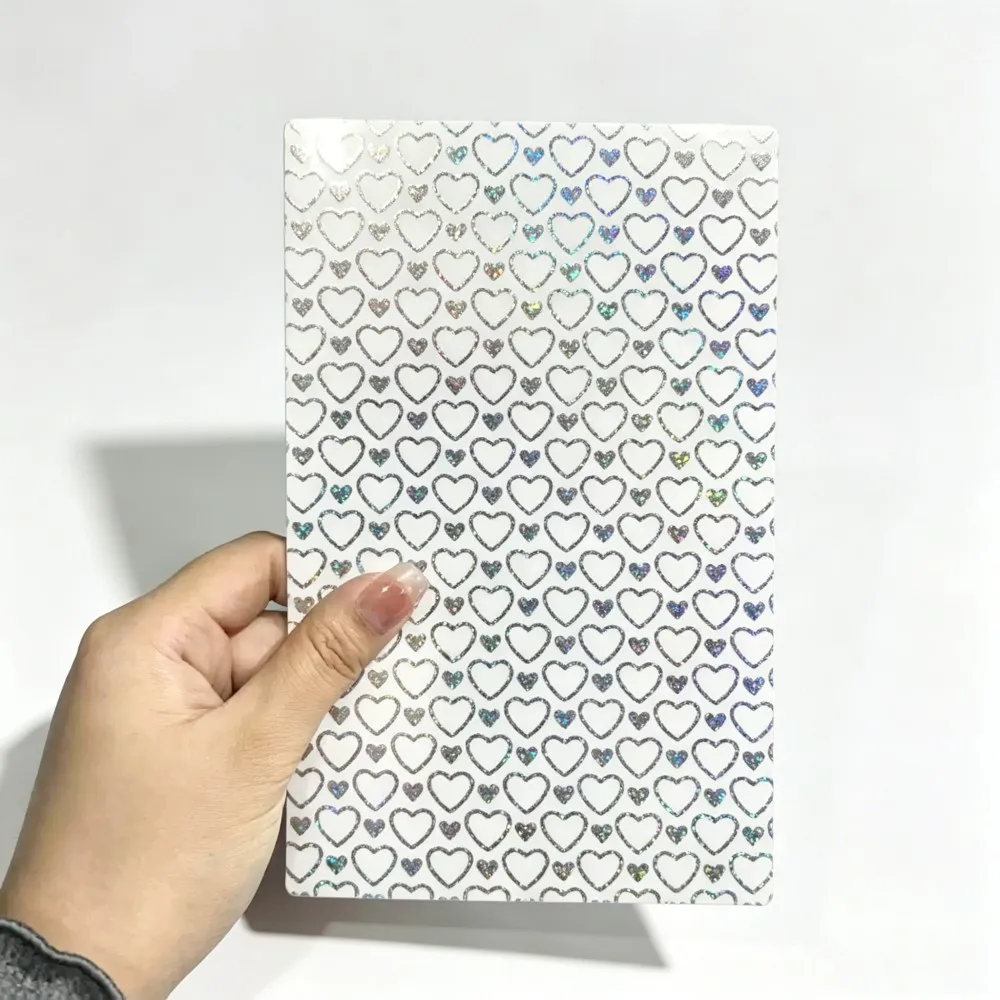 VORMIR 50pcs 3D 양각 투명 컬러 백 필름 전화 스킨 스티커 모든 스크린 프로텍터 컷 머신용 장식 필름