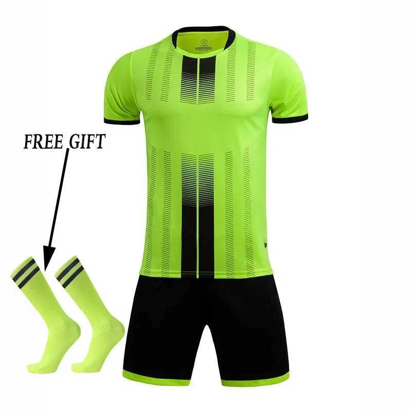 thumbnail image 1 of Camiseta de fútbol para niños personalizada, conjunto de camiseta de fútbol para niño, uniforme de fútbol de poliéster, uniforme de fútbol transpirable para niños, 1 of 5