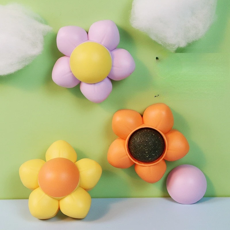 

Cat Mint Ball Rotating Cat Toys Pure Natural Catnip Balls Clean Mouth Clean Mouth Self-Hey Cats Toy Cat Accessories Pet Supplies