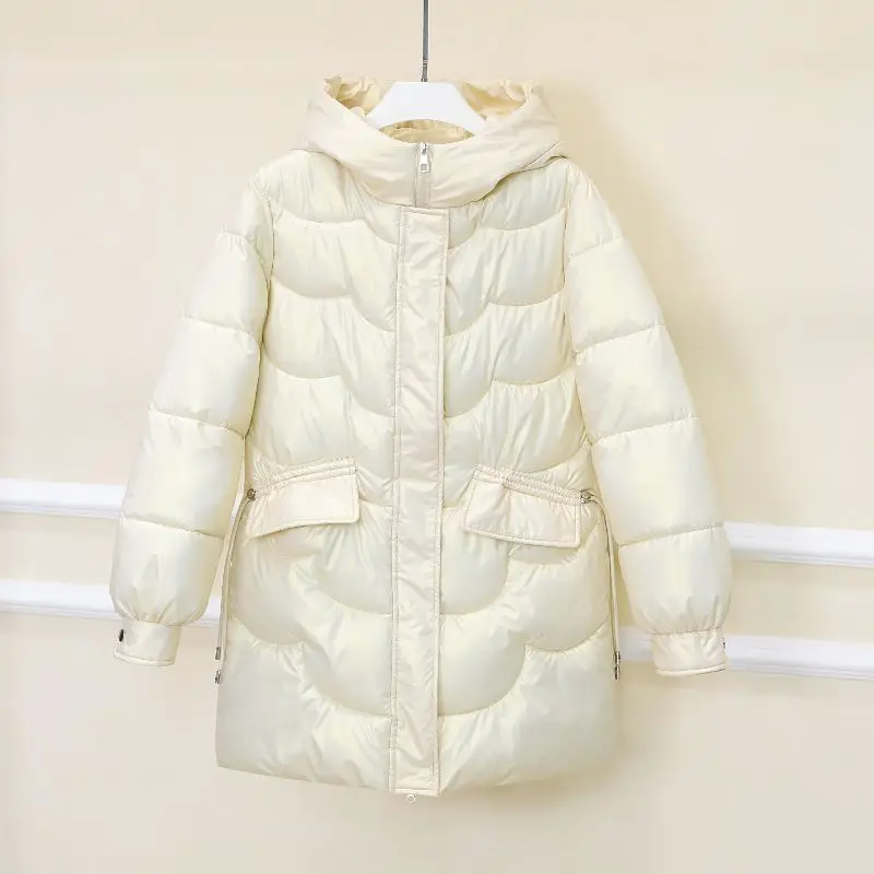 

2022 New Women Loose Fit Jacket Winter Warm Thickening Coat Korean Parkas Outwear T67
