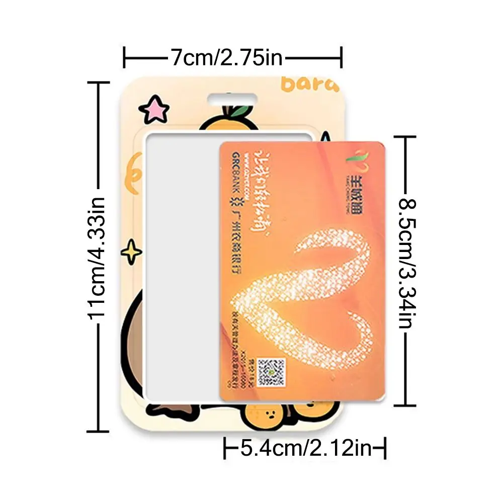Cute Gift Cartoon Capybara Card Holder Portable Card Storage Cover Korean Case Bus Credit Holder ID Badge