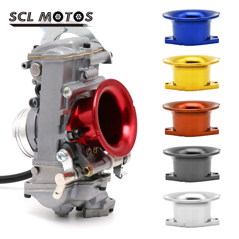 SCL MOTOS Velocity Stack FCR Air Filter Carburetor Air Funnel Trumpet Filter Cup CNC aluminum Wind Horn Cup Motorcycle Parts air filters pre filters
