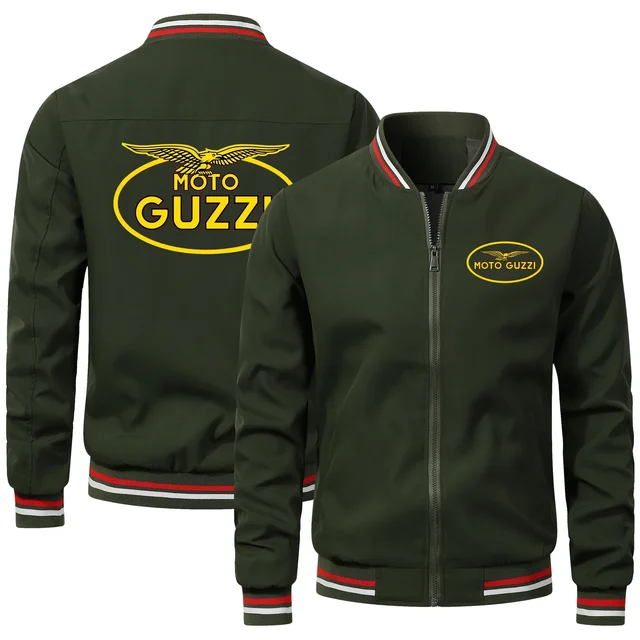 2024 The New MOTO GUZZI Motorcycle Men's Jacket Clothing Casual Hip-hop Outdoor Sports Jacket Motorcycle Windproof Jacket Coats