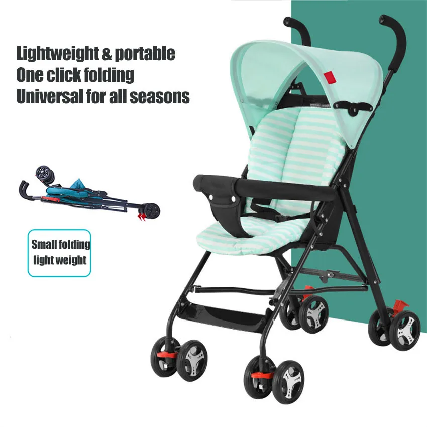 Passeggino Passeggino Portatile Passeggino Leggero Carrello Da Viaggio Per Bambini Pieghevole Carrello Per Bambini A Quattro Ruote Carrozzina Per Bamb