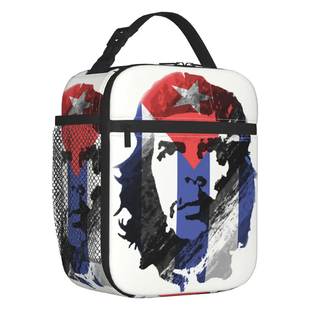 

Изолированные сумки для обеда Che Guevara с изображением кубинского флага для женщин, кубинский революционный портативный охладитель, термопищевой Ланч-бокс для работы, школы, путешествий