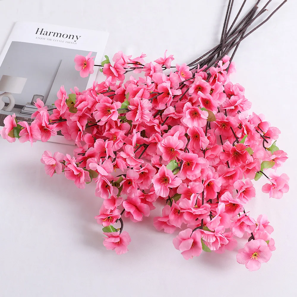 Peach Blossom Artificial Flower Bouquet Image 2