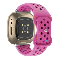 Elastic Eco - Friendly Silicone Sport Strap in Jelly Colors - Smartwatch Accessories - versa 2 (BarbieS)