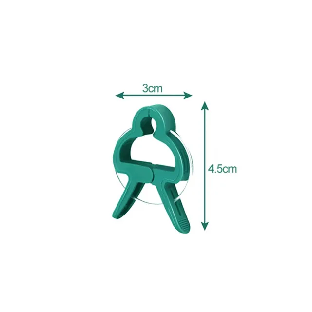10/100pcs Plant Fixed Clips Reusable Garden Greenhouse Bracket Garden Plants Vine Climbing Clamp Flower Tomato Support Fastener 6
