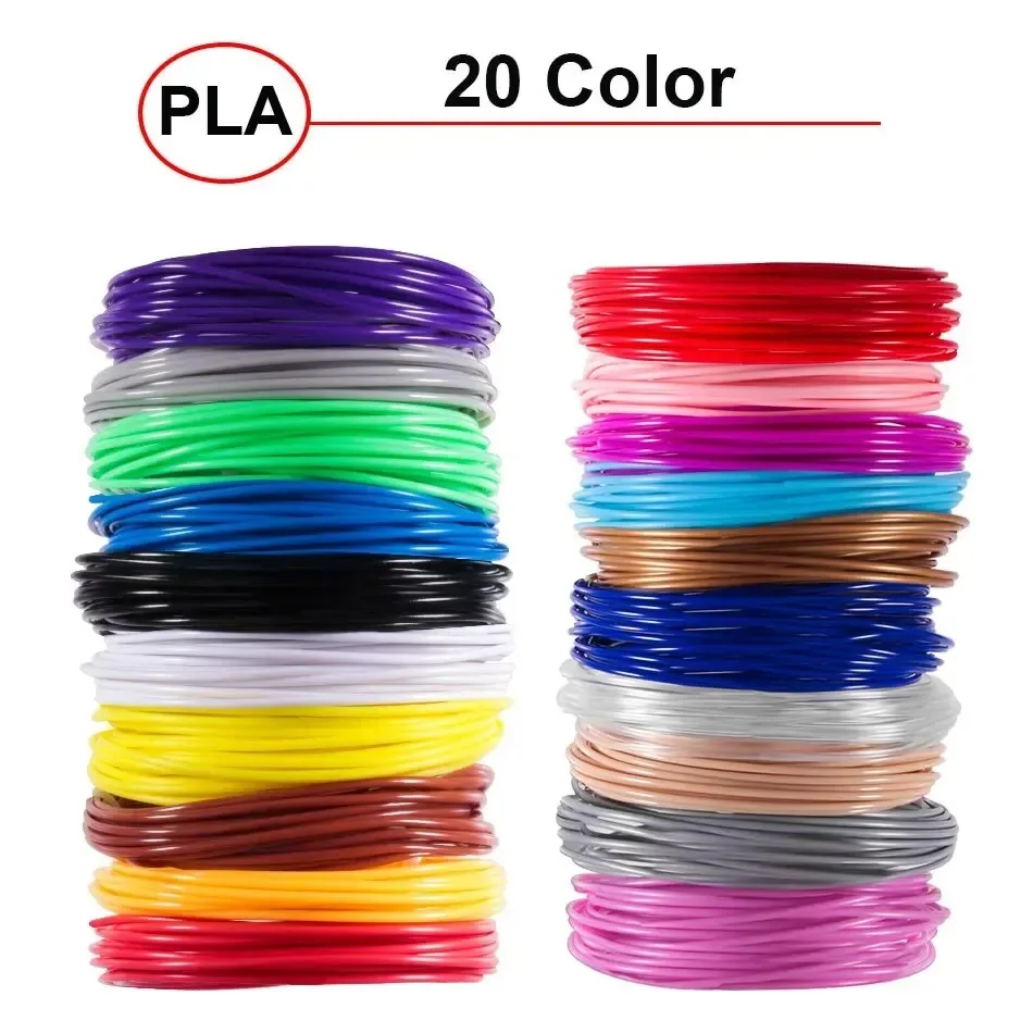 Vibrant PLA Filament Refills for 3D Pen Printing - Multiple Color Options Available