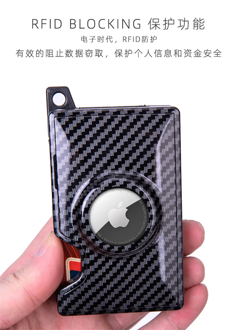 Men's Anti Theft Wallet For Apple Tracker Rfid Credit Card Holder Wallet Cheap Item