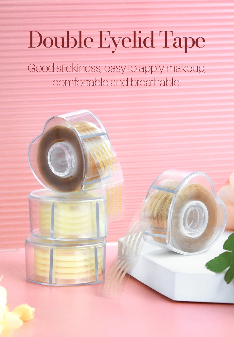 H&L SINCE 1990 Double Evelid Tape, bequem, atmungsaktiv, Double Evelid, weiß, braun, hochwertige Make-up-Tools – Detail 1