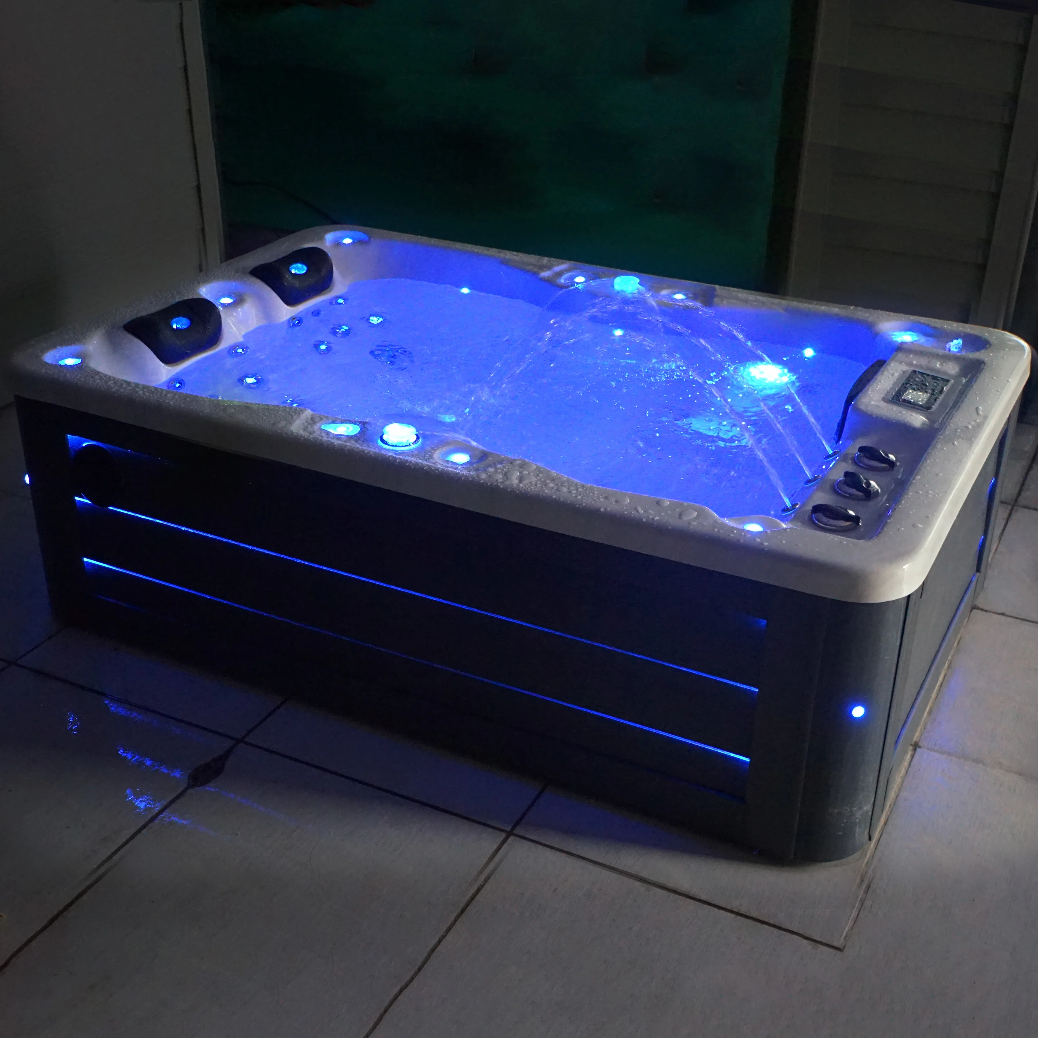 Cheap Price Luxury Acrylic Hot Tub 2 Person Garden Gazebo Hydromassage Bath Tub Jet Overflow whirlpool Massage Bathtub