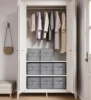 Storage Cubes,  Non-Woven Fabric Bins with Double Handles, Closet Organizers for Shelves, Foldable, for Clothes 1