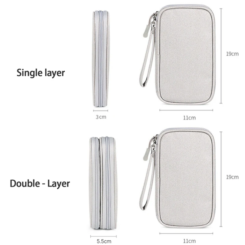Borsa da viaggio Custodia portaoggetti Organizzatore portatile in filo Borsa con cerniera Accessori per le vacanze Viaggio da viaggio Indispensabile - immagine 2