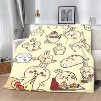 Cute Cartoon Chiikawa Printed Blanket Picnic Blankets Warm Blanket Soft and Comfortable Blanket Home Travel Birthday Gift 1