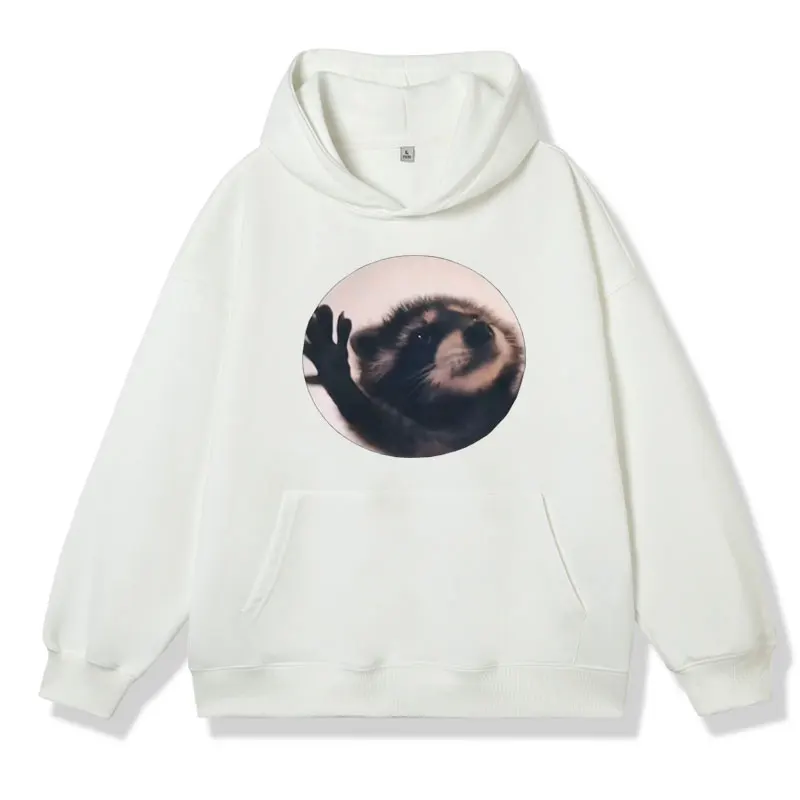 Pedro Pedro Dancing Raccoon Hoodie Men's Women's Funny Meme Gift Fashion Long Sleeve Sweatshirt Oversized Cotton Fleece Pullover