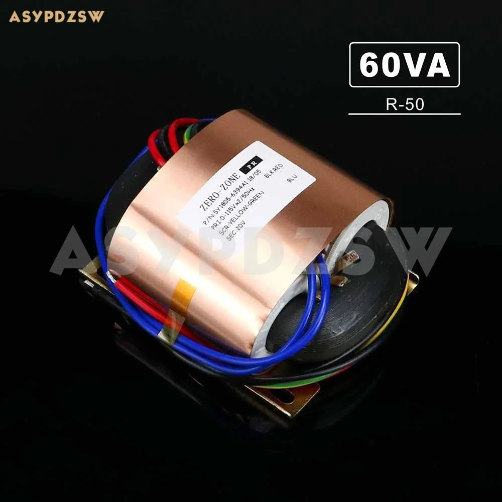 

115V/230V R-50 60VA R type transformer With copper foil shield R-Core 60W 18V (Accept custom)