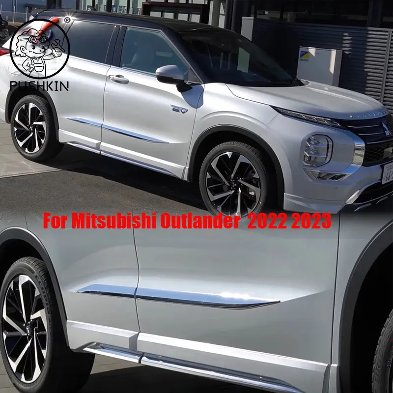 For 2022 2023 Mitsubishi Outlander Body Side Door Molding Trim ABS Chrome  Car Accessories - AliExpress