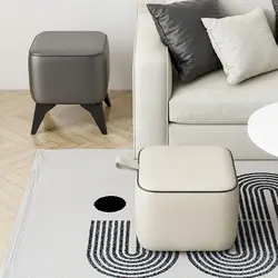 Household Small Stool Sofa Low Stool Living Room Shoe Changing Stool Bedroom Long Bench Multiple Color Room Sofa Bench Furniture