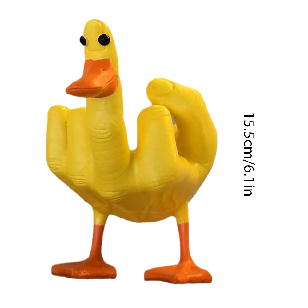 Middle Finger Duck Chicken Figurines Creative Home Garden Gift