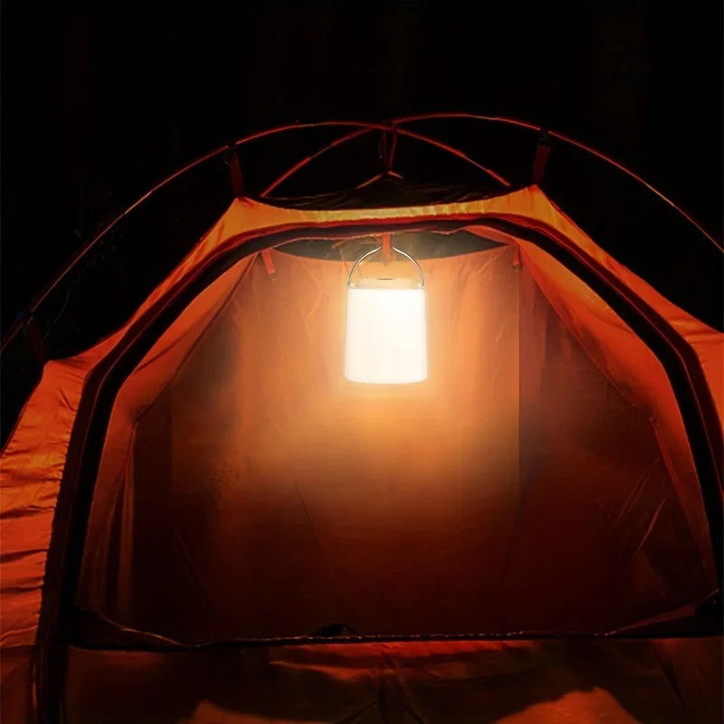 Lanterna da campeggio a LED ricaricabile con gancio luce morbida Super luminosa per tenda luce di emergenza notturna luce da campeggio portatile  39