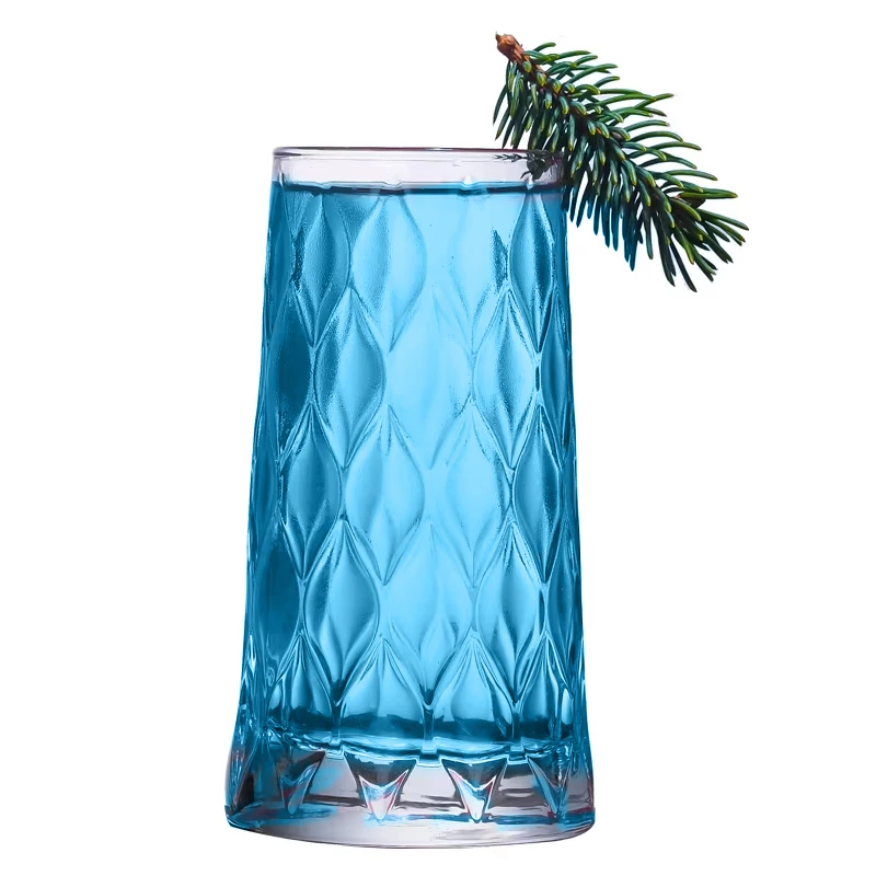 Glass cup Lead Free Creative Glass Crystal Highball Glass Barware Collins Tumbler Drinking Glasses For Water Juice Beer And Cocktail