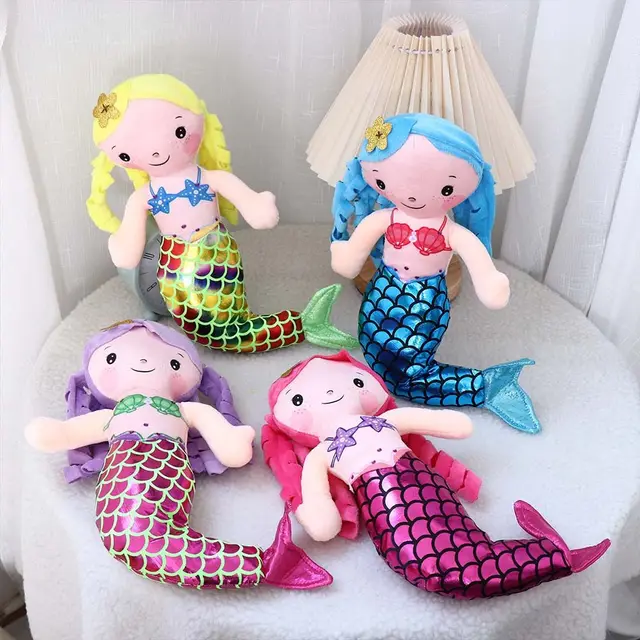 30cm Cartoon Mermaid Plush Doll Toy Comfort Doll Mini Cute Pillow Baby Stuffed Plush Toys for Children Girls Birthday Gifts 1