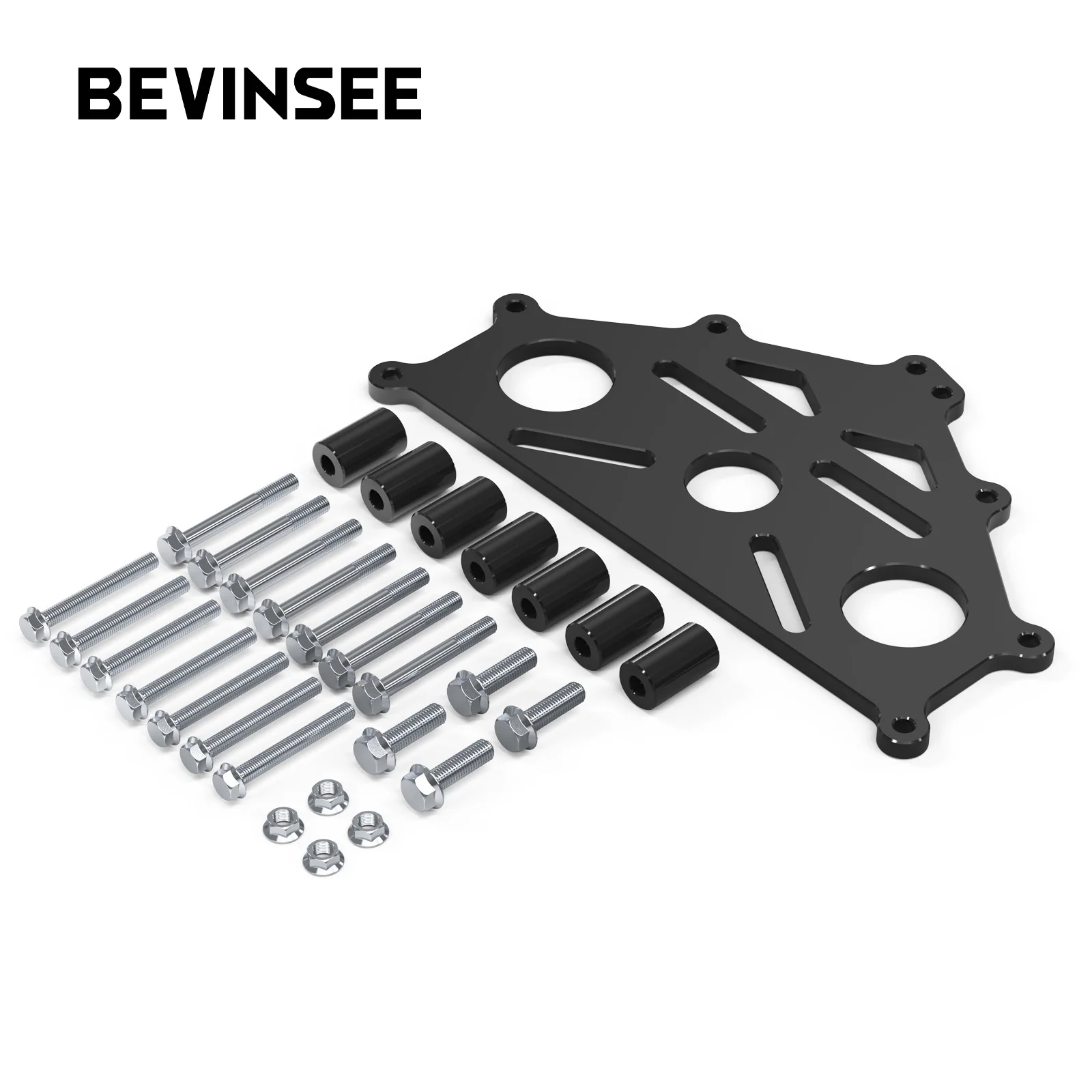 

BEVINSEE Heavy-Duty Engine Stand Adapter Plate For Chevy SBC BBC LS LS LT Engine