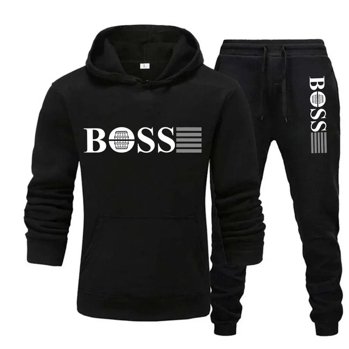 2 Pieces Sets Tracksuit Hooded Sweatshirt +Drawstring Pants Male Sport Hoodies Running Sportswear Men Women Brand Autumn Winter trending men zipper hoodies pants 2pcs sets sweatshirt sweatpants male gyms fitness tops trousers joggers sportswear tracksuits