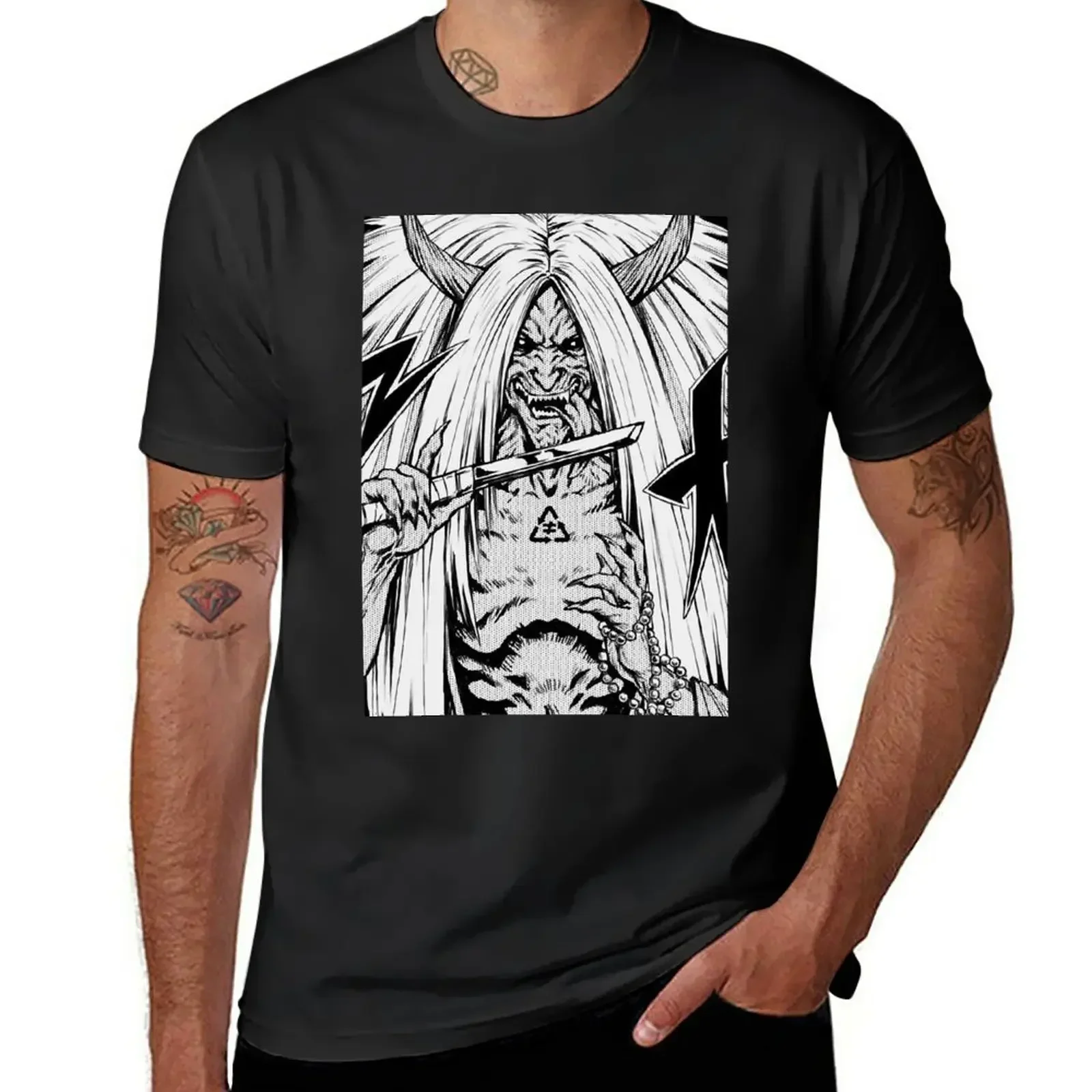 

Demon - godofdeath . T-Shirt heavyweights anime clothes plain black t shirts men