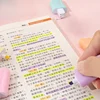 6 Pcs/Lot Cute Cartoon Highlighters School Office Stationery Students Drawing Supplies Kawaii Ice Cream Mini Paint Marker Pen 4
