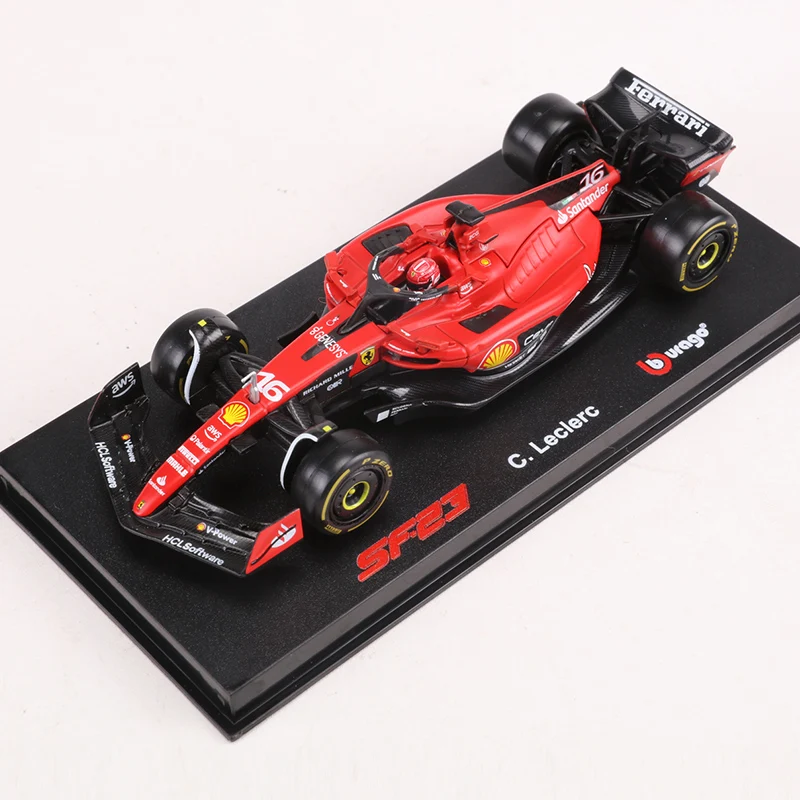 Bburago 1:43 Ferrari SF23 C.Sainz NO.55 /NO.16 Formula One Cars Simulated Alloy Car Model