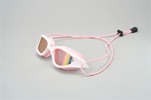 Adult Swim Goggles Men Rope Head Colorful Electroplated Polarized Light Waterproof and Anti-fog Outdoor Swimming Goggles
